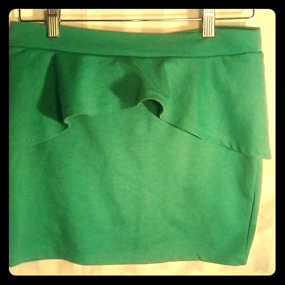 Green Mini Skirt